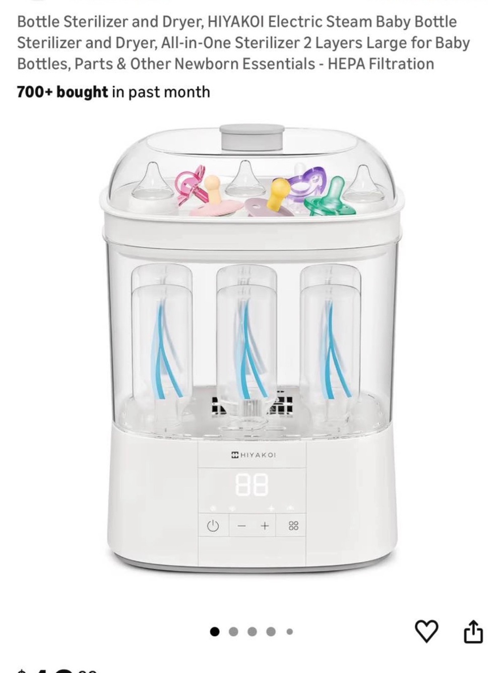 HIYAKOI bottle sterilizer and dryer